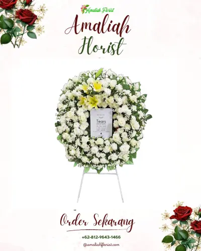 Krans Bunga Duka Cita di Kerobokan Kelod